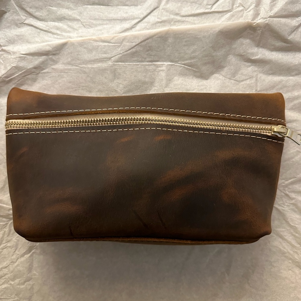 Portland Leather Goods Makeup Bag